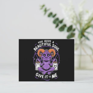 Sie haben ein schönes Soul Satanic Baphomet Postkarte