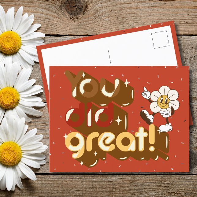 Sie haben eine tolle Retro-Aktion gemacht Postkarte (Von Creator hochgeladen)