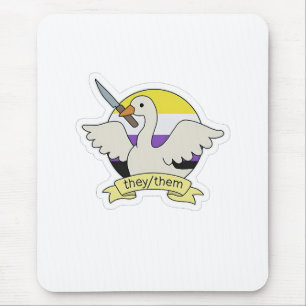 Sie haben einen Monat lang keinen binären LGBT-Pri Mousepad