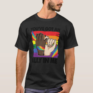 Sie haben einen Verbündeten in mir Rainbow Lgbt Fl T-Shirt