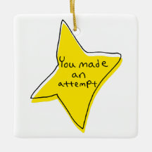 Sie haben einen Versuch unternommen - gelber Star