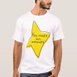 Sie haben einen Versuch unternommen - gelber Star T-Shirt