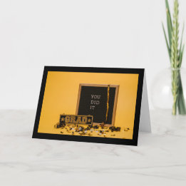 Sie haben es als Grußkarte gemacht Karte