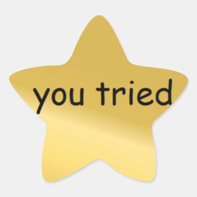 Sie haben es mit Aufkleber versucht (Vorderseite)