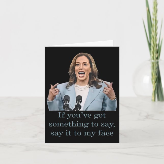 Sie haben etwas zu sagen karte (Vorderseite)