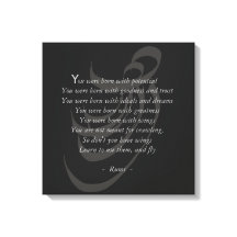 Sie haben Flügel Rumi Weisheit