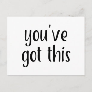 Sie haben Folgendes Got: Inspirierend, Einfach Pep Postkarte