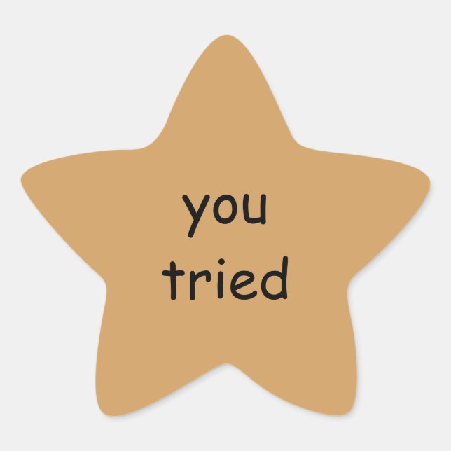 Sie haben Gold Star Stickers ausprobiert (Vorderseite)