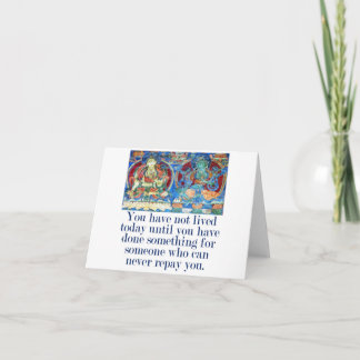 Sie haben heute nicht gelebt - ein Zitat aus Mitge Karte