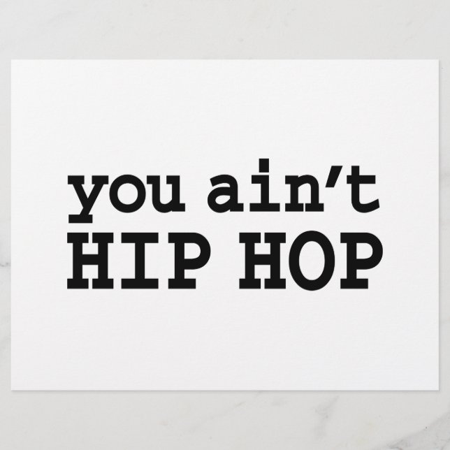Sie haben kein HIP HOP Flyer (Vorne)