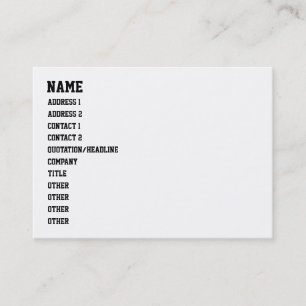 Sie haben kein HIP HOP Visitenkarte