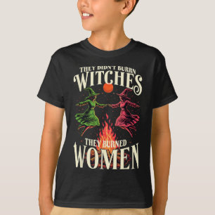 Sie haben keine Hexen gebrannt, die rosa und grün T-Shirt