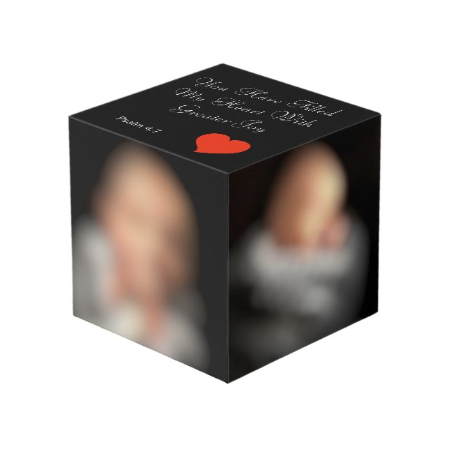 Sie haben mein Herz mit größerer Freude gefüllt Würfel (Vorderseite Schrägansicht)