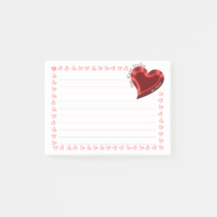 "Sie haben mein Herz-" Valentinsgruß gestohlen Post-it Klebezettel