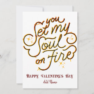 Sie haben meine Seele am Jahrestag des Valentinsta Feiertagskarte