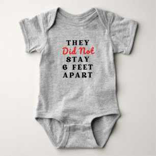SIE HABEN NICHT 10 METER APART BABY BODYSUIT BLEIB STRAMPLER