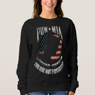 Sie haben nicht vergessen Pow Mia American Flag Sweatshirt