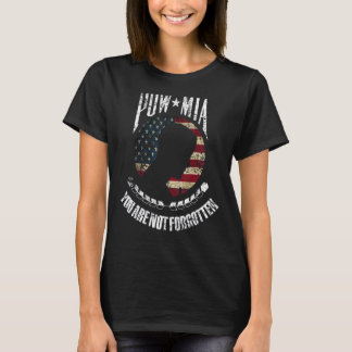 Sie haben nicht vergessen Pow Mia American Flag T-Shirt