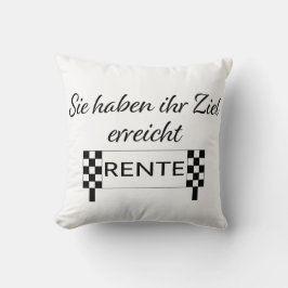 Sie haben sich mit Rente befasst Kissen