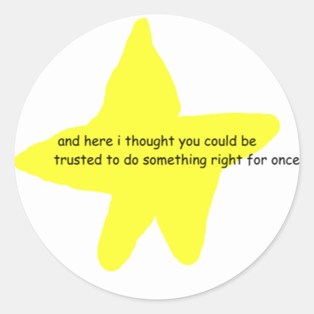 Sie haben Sticker getestet (Vorderseite)