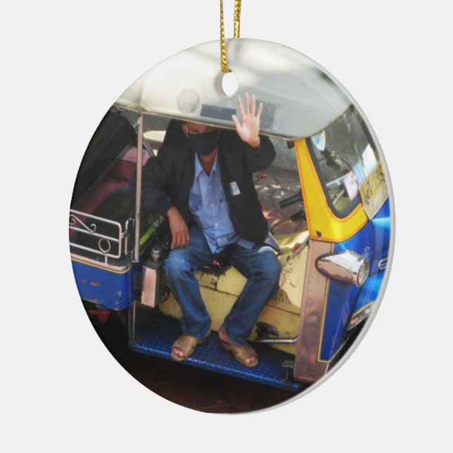 Sie haben TAXI TUK-TUK gewollt? Keramik Ornament (Links)