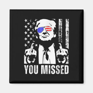 Sie haben Trump 2024 US American Flag Funny (Fron. Magnet