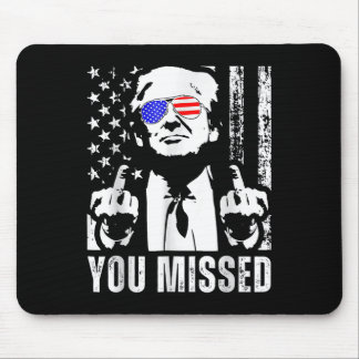Sie haben Trump 2024 US American Flag Funny (Fron. Mousepad