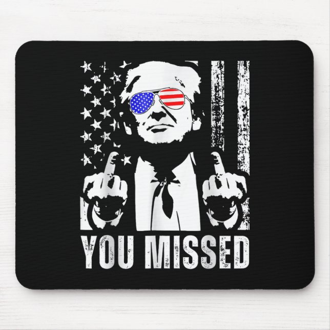 Sie haben Trump 2024 US American Flag Funny (Fron. Mousepad (Vorne)