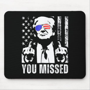 Sie haben Trump 2024 US American Flag Funny (Fron. Mousepad