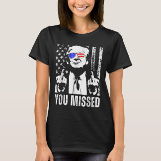 Sie haben Trump 2024 US American Flag Funny (Fron. T-Shirt