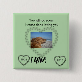 Sie haben zu bald Verlassen - Zitronengrün-Hommage Button