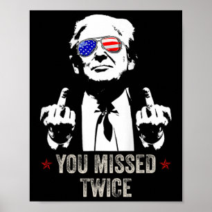Sie haben zweimal Spaß verpasst Trump Präsident 20 Poster