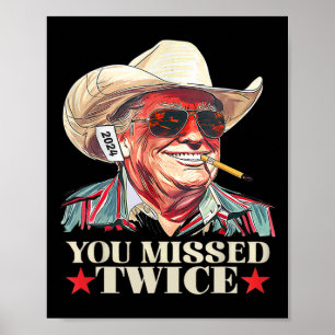 Sie Haben Zweimal Western Trump Cowboy Trump 2025 Poster