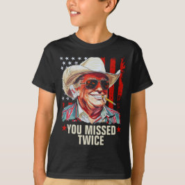 Sie haben zweimal Western Trump Cowboy vermisst | T-Shirt