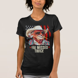 Sie haben zweimal Western Trump Cowboy vermisst | T-Shirt