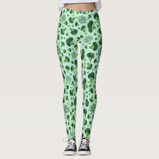 Sie hackt Brokkoli Gen X Humor Neuheit Leggings