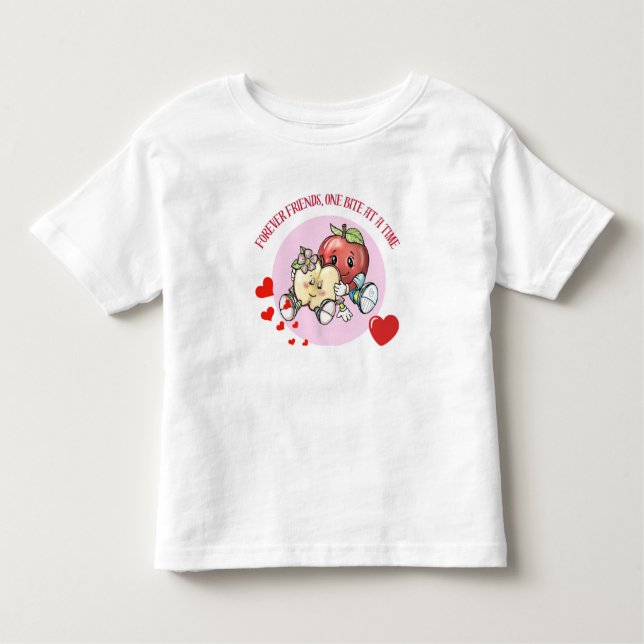 Sie hängen bleiben (Adorable Apple Buddies) Kleinkind T-shirt (Vorderseite)