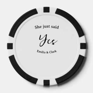 sie hat einfach ja gesagt verlobungsfeier name ein pokerchips