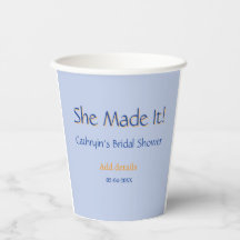 SIE HAT ES BRIDAL SHOWER BLAU ORANGE STYLISCHER TR