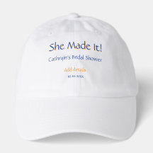 SIE HAT ES BRIDAL SHOWER BLAU ORANGE STYLISCHER TR