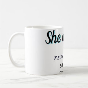 Sie hat es einfach schwarz klassisch moderne Absch Kaffeetasse