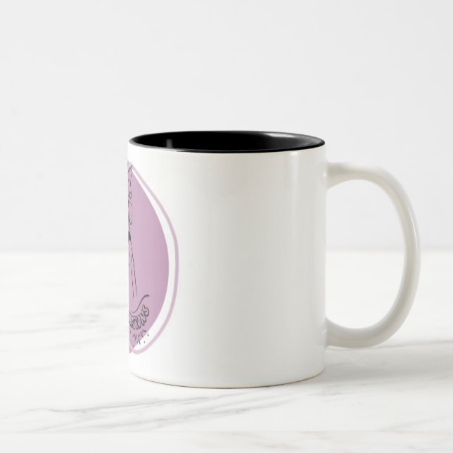 Sie hat es getan!" Abschluss Tasse für Ihre - rosa (Rechts)