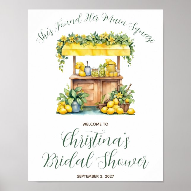 Sie hat ihr Brautparty "Main Squeeze" gefunden Poster (Vorne)