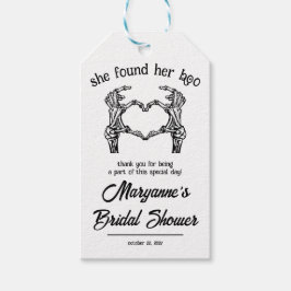 Sie hat ihren Boo gefunden! Halloween Brautparty F Geschenkanhänger