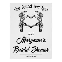 Sie hat ihren Boo gefunden! Halloween Brautparty W