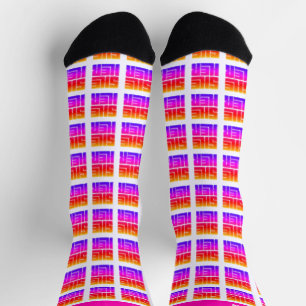 Sie hat ihren Retro Socken