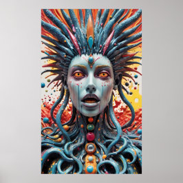 Sie hat jemanden erwischt, der ihren Panikknopf um Poster