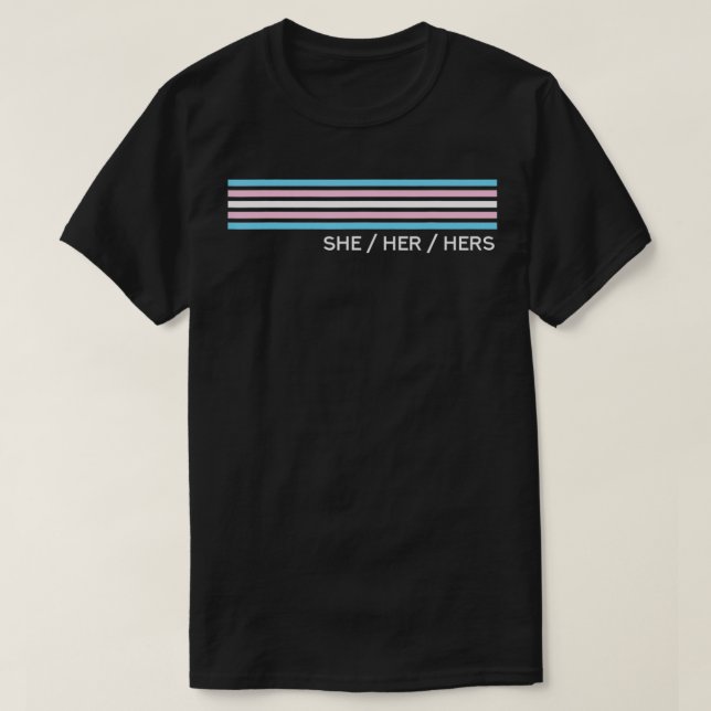 Sie hat Trans Pride Transgender  T-Shirt (Design vorne)