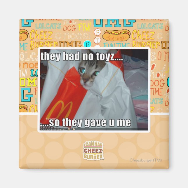 sie hatten kein Spielzeug Magnet (Vorne)