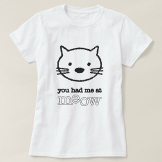 Sie hatten mich am Meow-Damen-grundlegenden T-Shirt